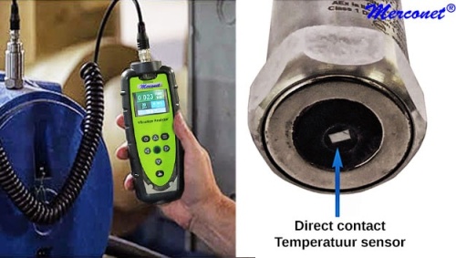 AUA0 ATEX Vibratie met temperatuur trend analyser aua0-machines-trillings-meter